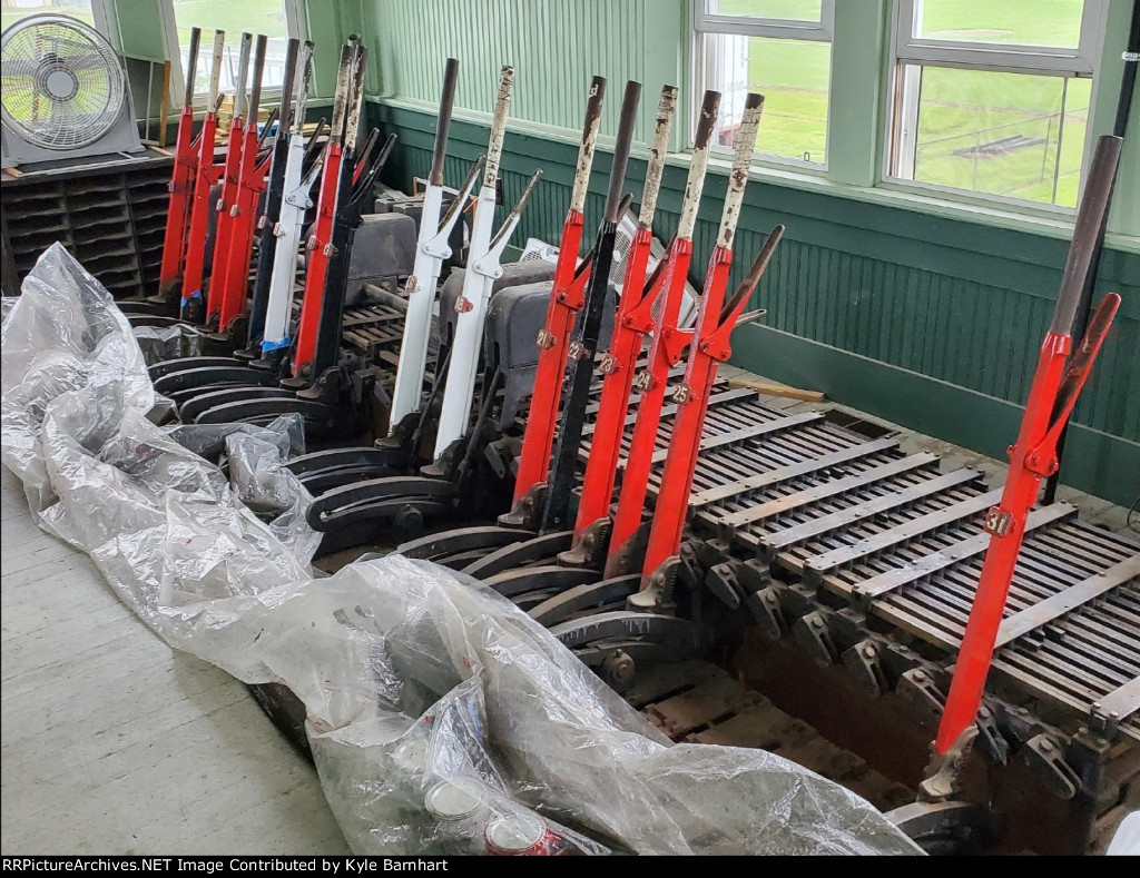 Repainted Levers in Spring Hill Tower